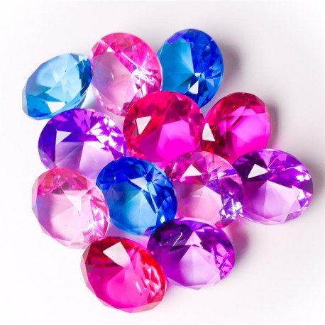 Farverig diamant - 5 cm