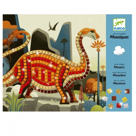 Dinosaur mosaik - Kreativ æske - Djeco