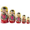 5 stk. Babushka dukker - Traditionel