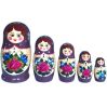 5 stk. Babushka dukker - Lilla