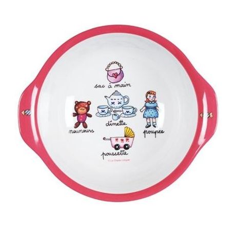 Dyb tallerken - Pink serie