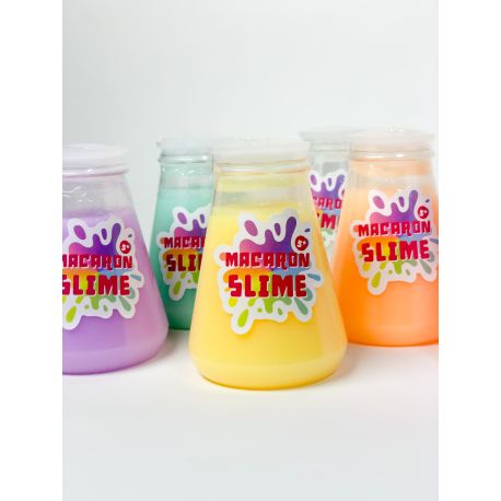 Pastelfarvet Slime i reagensglas