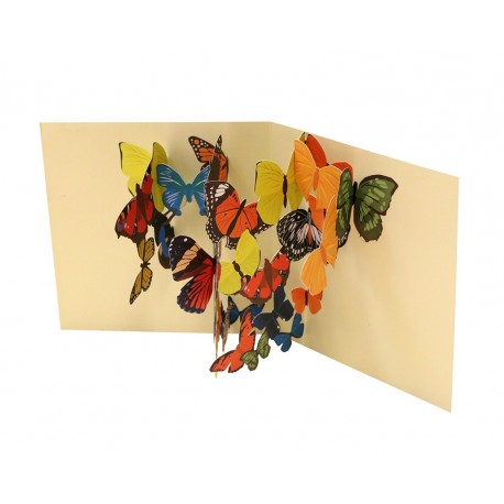 Yndige sommerfugle - Pop-up kort & kuvert - 2ToTango