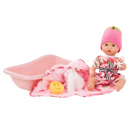 Aquini babypige med badekar og tilbehør - Badedukke - Götz