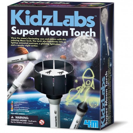 Skab din egen måne lommelygte - KidzLabs - 4M