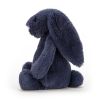Marineblå kanin - Mellem bashful bamse - Jellycat
