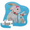 Bunny love - Mini puslespil 12 brikker - Crocodile Creek
