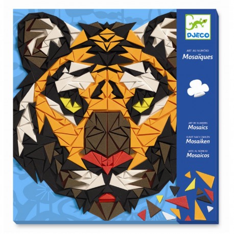 Gorilla & tiger mosaik - Kreativ æske - Djeco