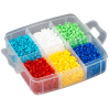 Lille opbevaringsboks med 6000 perler + plader - Hama