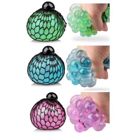 Glitter mesh ball - Stress bold