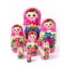 7 stk. Babushka dukker - Pink