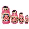 4 stk. Babushka dukker - Lyserød