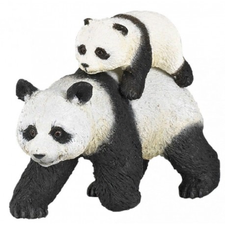 Panda med baby - Figur - Papo