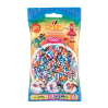 Stribede midi perler - 1000 stk. i pose - Hama