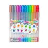 12 Yummy Yummy Gel Pens med glimmer & frugtduft - Ooly