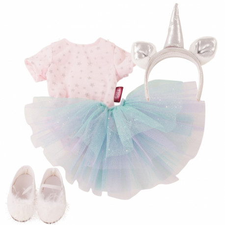 Enhjørning ballerina tøjsæt - Dukketøj (45-50 cm) - Götz