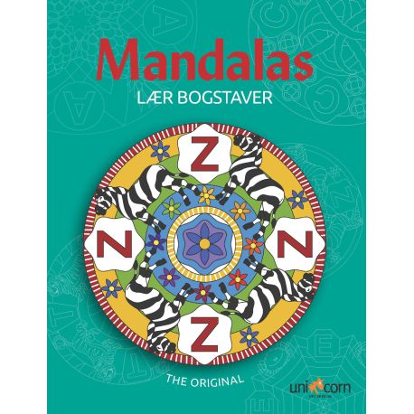 Lær bogstaver - Malebog - Mandalas