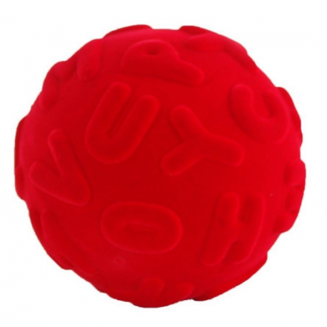 Rød bogstav bold - Stor - Rubbabu