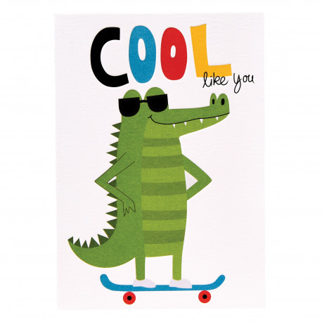 Cool crocodile - Kort & kuvert