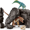 Dino-grotte med 3 dinosaurer - Schleich 