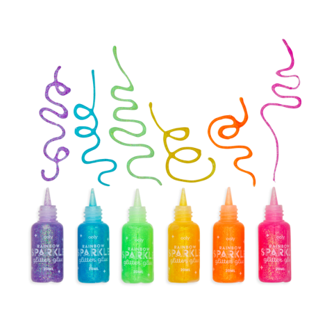 Rainbow Sparkle Glitter lim - 6 stk. - Ooly