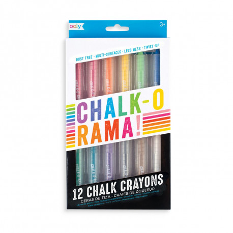 Chalk-O-Rama kridtfarver - 12 stk. - Ooly
