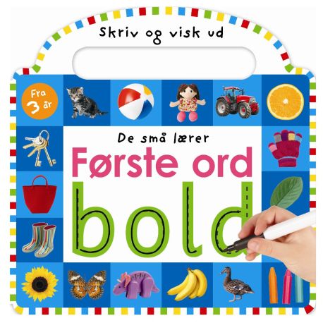 Første ord - De små lærer - Skriv & visk ud - Alvilda
