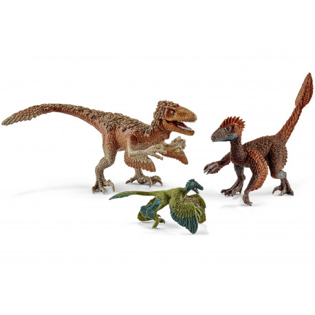 3 stk. Raptorer dinosaurer med fjer - Figurer - Schleich