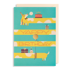 Fødselsdagskort med hund - Kort & kuvert - Lagom
