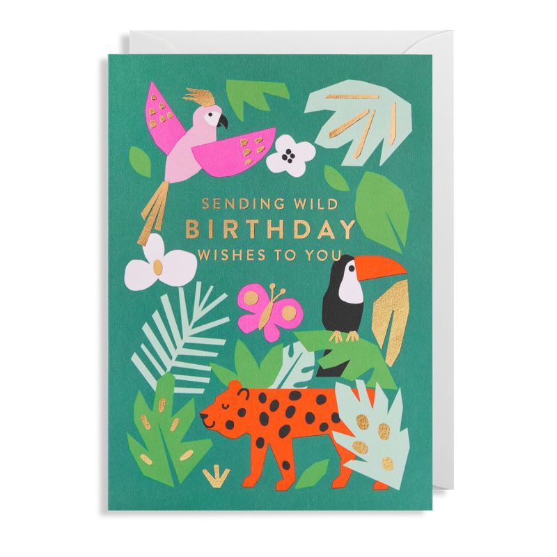 Birthday Wishes - Kort & kuvert