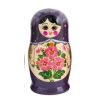 6 stk. Babushka dukker - Mørk lilla