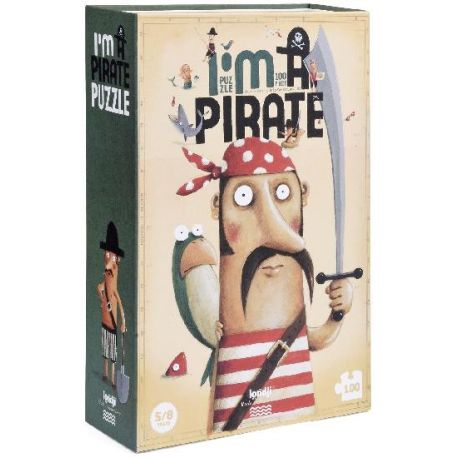 Jeg er en pirat - Puslespil 100 brikker - Londji