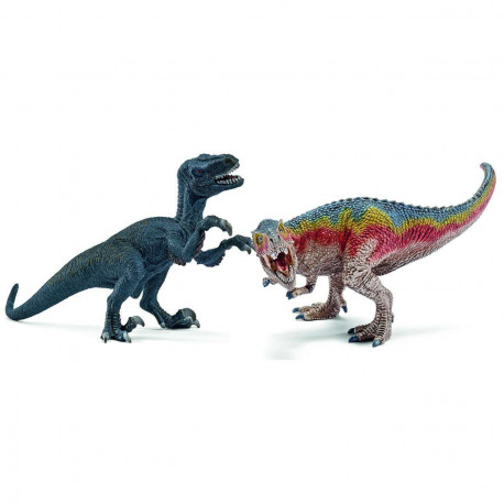 T-rex & Velociraptor - Dinosaur figurer - Schleich