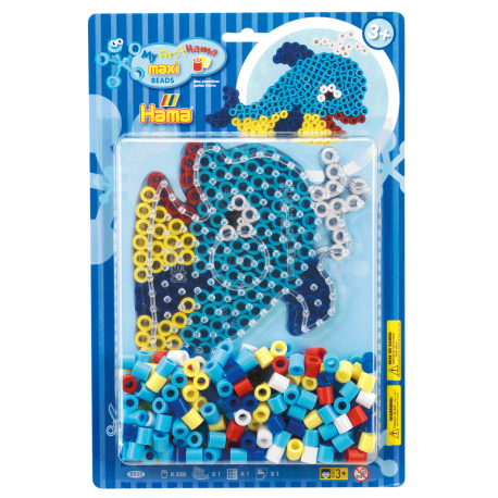 Delfin - Maxi perler gavesæt - Hama