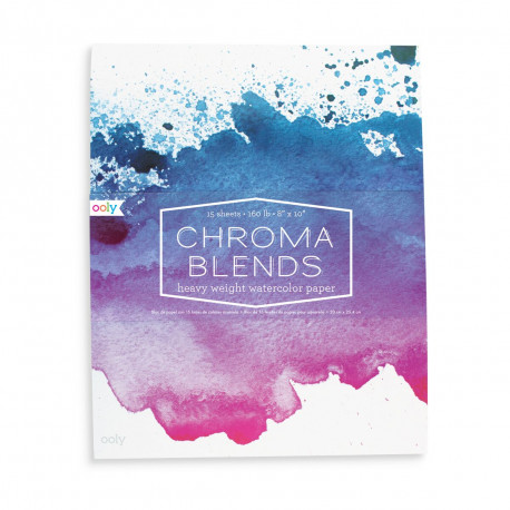 Chroma Blends maleblok til vandfarver - Ooly