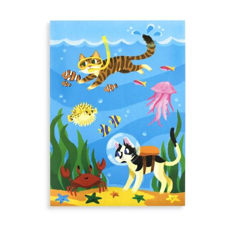 2 stk. Tegneblokke - Eventyrlystne kæledyr - Ooly