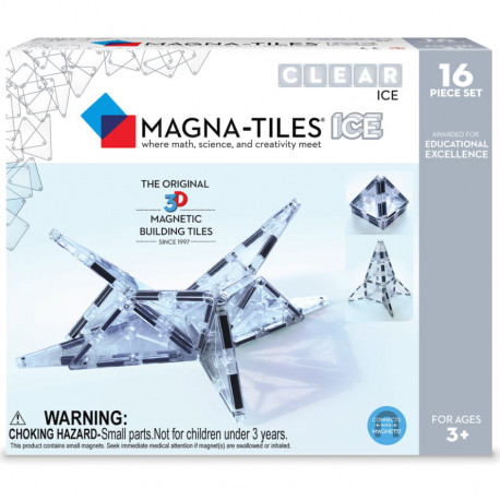 ICE gennemsigtige - Byggemagneter 16 stk. - Magna-Tiles