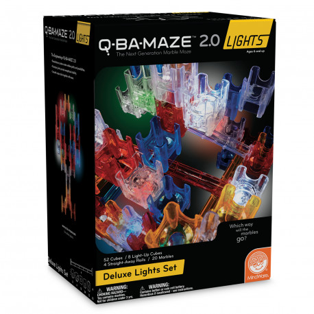 Q-Ba-Maze Deluxe Starter Light Set - Kuglebane med lys - MindWare