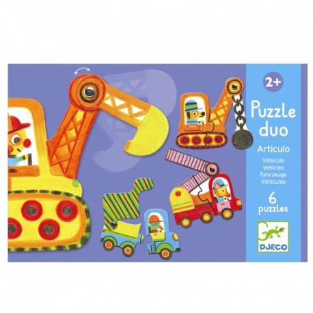 Køretøjer puslespil - Lærespil (2-3 år) - Djeco