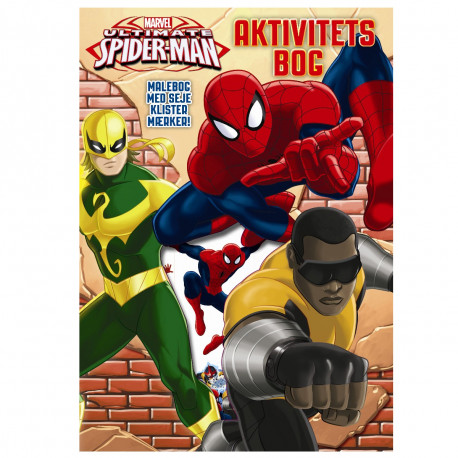 Spiderman malebog med klistermærker - Karrusel Forlag