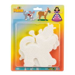 Kat, hest og prinsesse - Midi perleplader - Hama