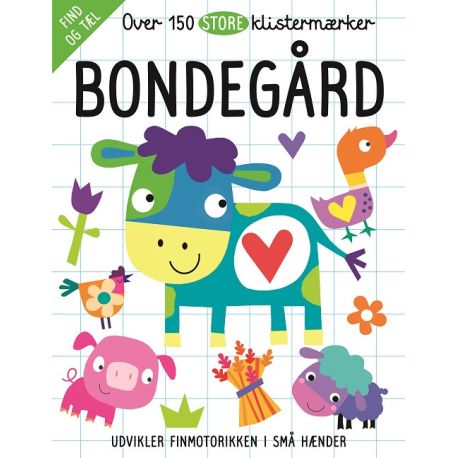 Bondegård - Aktivitetsbog med 150 klistermærker - Karrusel Forlag