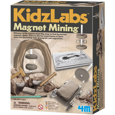 Grav efter magnetiske sten - KidzLabs - 4M