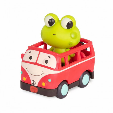 Jax frø i bus - Bil med lys og lyd - B. Toys