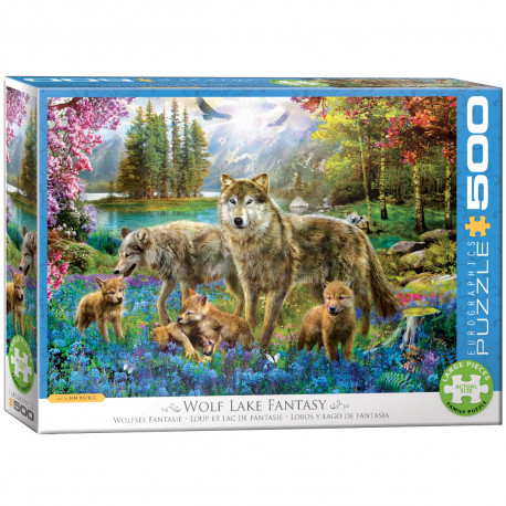 Fantasy ulve - Puslespil 500 brikker - Eurographics