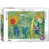 The Lovers of Vence Marc Chagal - Kunstpuslespil 1000 brikker - Eurographics