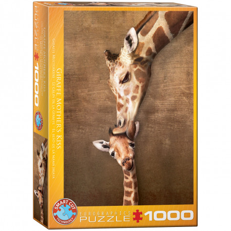 Giraffens kys - Puslespil 1000 brikker - Eurographics