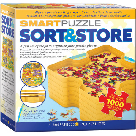 Smart Puzzle Sort & Store - 6 sorteringsbakker til puslespil - Eurographics