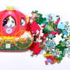 Prinsessekarreten - Silhuetpuslespil 54 brikker (5-6 år)