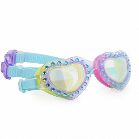 Blå hjerte - Svømmebrille - Bling2O